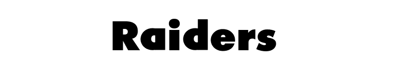 Raiders  font preview