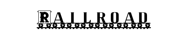 Railroad font preview
