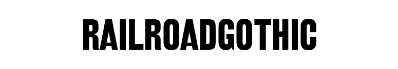 RailroadGothic font preview