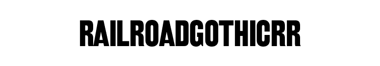 RailroadGothicRR font preview