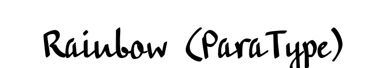 Rainbow (ParaType) font preview