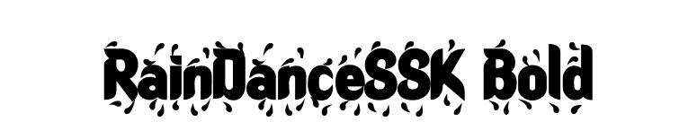 RainDanceSSK Bold font preview