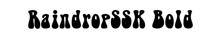 RaindropSSK Bold font preview