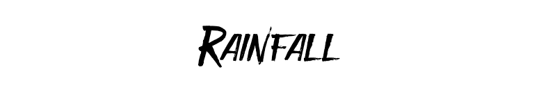 Rainfall font preview