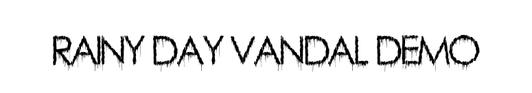 Rainy Day Vandal Demo font preview