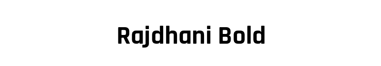 Rajdhani Bold font preview