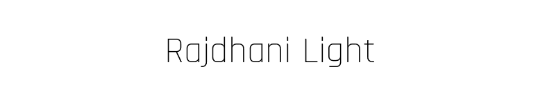 Rajdhani Light font preview