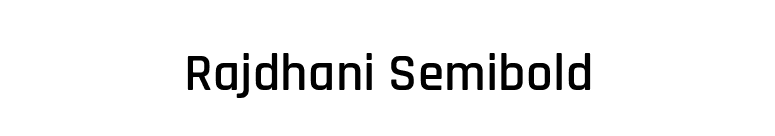 Rajdhani Semibold font preview