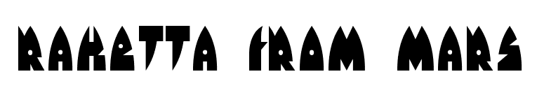 Raketta From Mars font preview