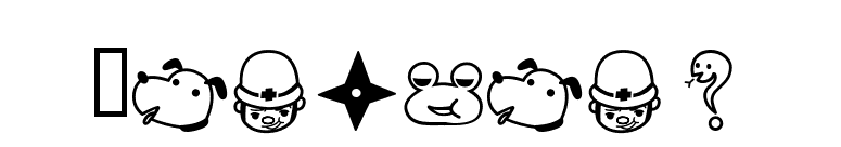 Rakugaki font preview