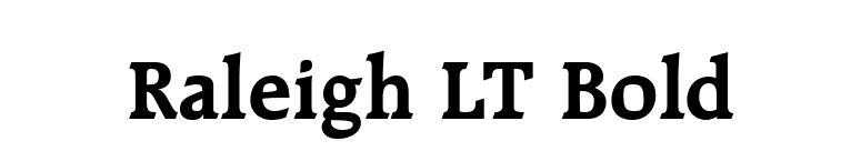 Raleigh LT Bold font preview