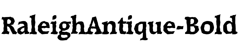RaleighAntique-Bold font preview