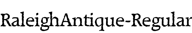 RaleighAntique-Regular font preview