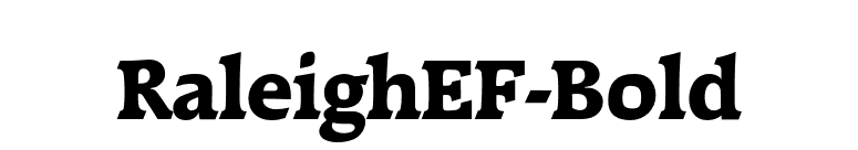 RaleighEF-Bold font preview