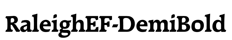 RaleighEF-DemiBold font preview