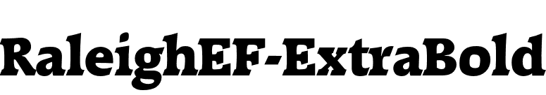 RaleighEF-ExtraBold font preview