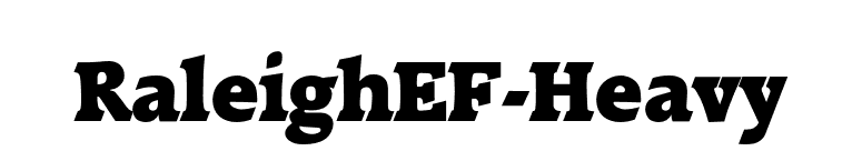 RaleighEF-Heavy font preview