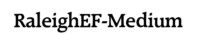 RaleighEF-Medium font preview