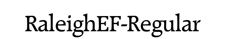 RaleighEF-Regular font preview