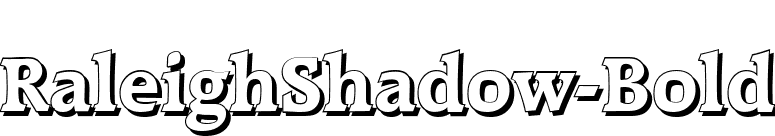 RaleighShadow-Bold font preview