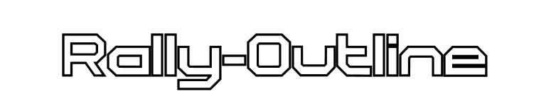 Rally-Outline font preview
