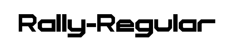 Rally-Regular font preview