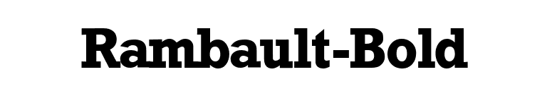 Rambault-Bold font preview