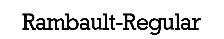 Rambault-Regular font preview