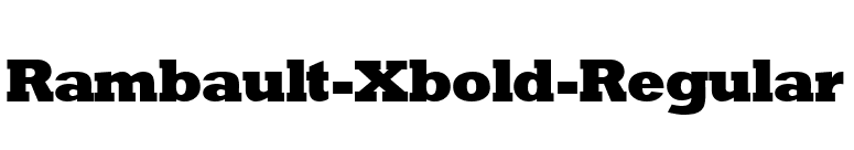Rambault-Xbold-Regular font preview