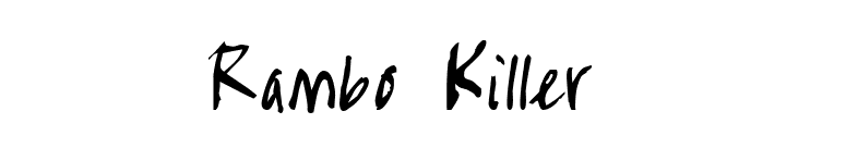 Rambo Killer  font preview