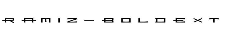 Ramiz-BoldExt font preview