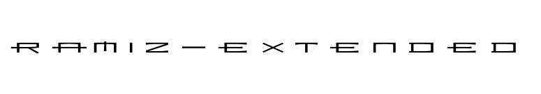 Ramiz-Extended font preview