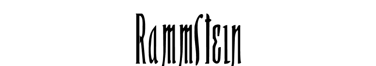 Rammstein font preview