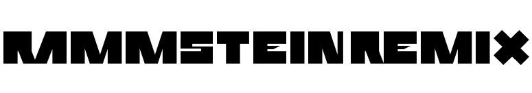 Rammstein Remix font preview