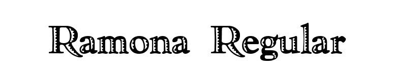 Ramona Regular font preview