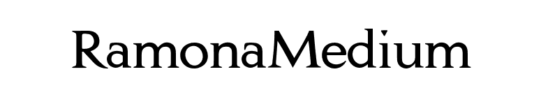 RamonaMedium font preview