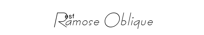 Ramose Oblique font preview