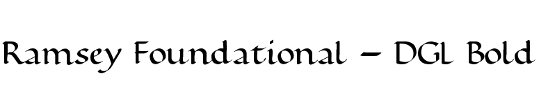 Ramsey Foundational - DGL Bold font preview