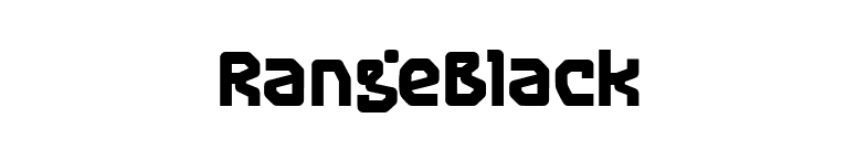 RangeBlack font preview