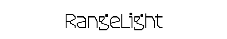 RangeLight font preview