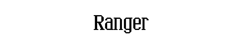Ranger font preview