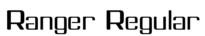 Ranger Regular font preview