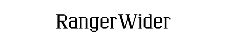 RangerWider font preview