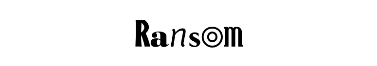 Ransom font preview
