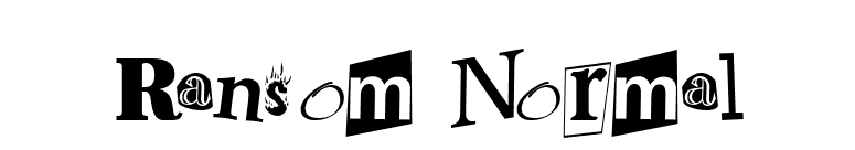 Ransom Normal font preview