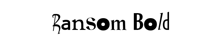 Ransom Bold font preview