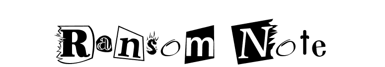 Ransom Note font preview