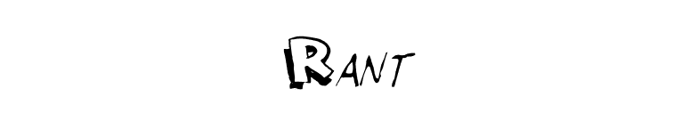 Rant font preview