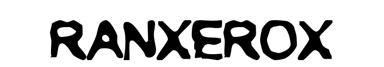 RANXEROX font preview