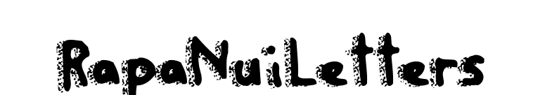 RapaNuiLetters font preview
